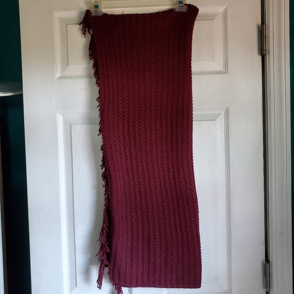 J. Jill Sweater Poncho Burgundy One Size - Picture 7 of 9